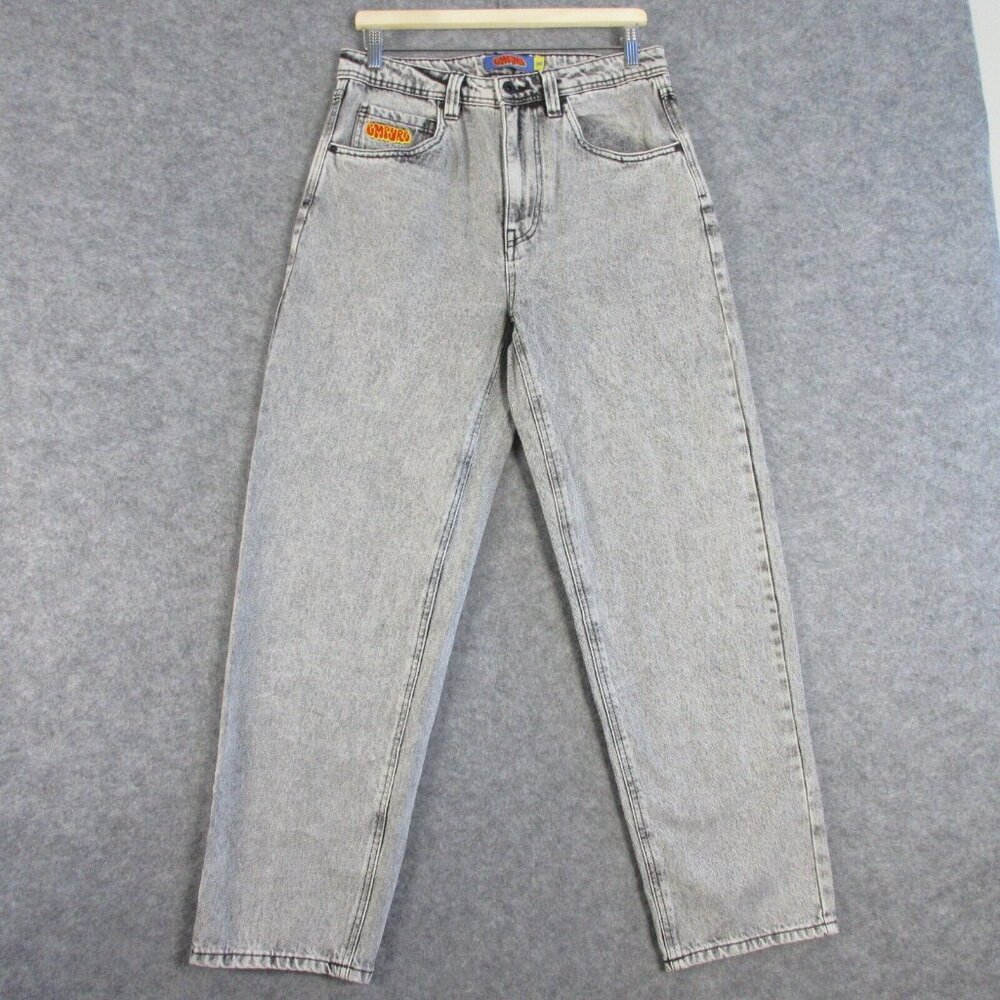 Empire Relax Men’s Jeans Baggy Denim Skateboard Y2K 90's Size 30 Light Gray 694 - Picture 1 of 11